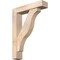 Ekena Millwork Funston Block Smooth Bracket w/ Offset Brace, Douglas Fir, 5 1/2"W x 24"D x 32"H BKT0604X24X32FST05SDF - alternate 1